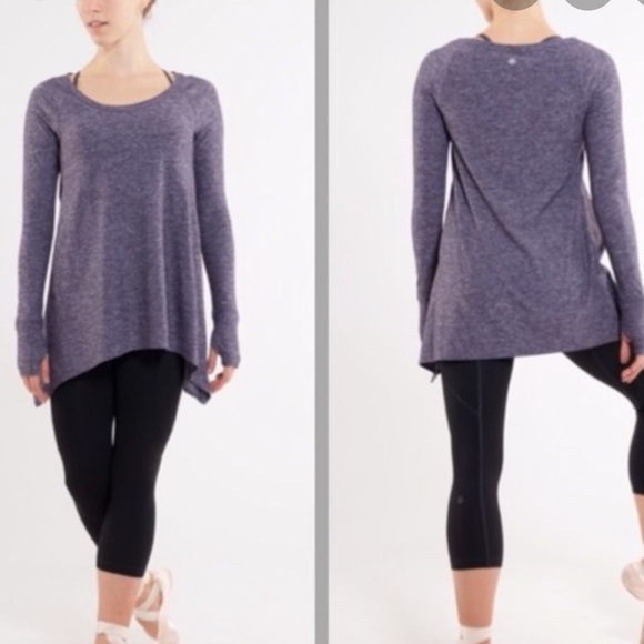 lululemon athletica Tops - Lululemon Rehearsal Long Sleeve Black Swan
